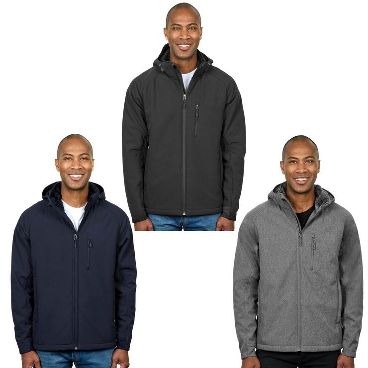 Kirkland Signature Men's Fleece-Lined Softshell Jacket with Hood