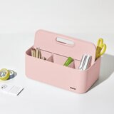 収納キャリーボックス 3個セット フォールド - ベージュ/グリーン/ピンク