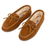 ミネトンカ レディース モカシン パイルラインドハードソール ブラウン 23.0 cm