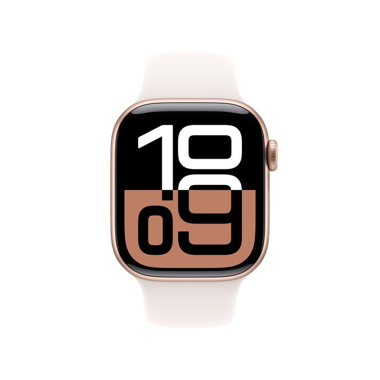 Apple Watch Series 10(GPSモデル)- 42mmローズゴールドアルミニウムケースとライトブラッシュスポーツバンド - S/M MWWH3J/A Apple Watch Series 10(GPSモデル)- 42mmローズゴールドアルミニウムケースとライトブラッシュスポーツバンド - S/M MWWH3J/A