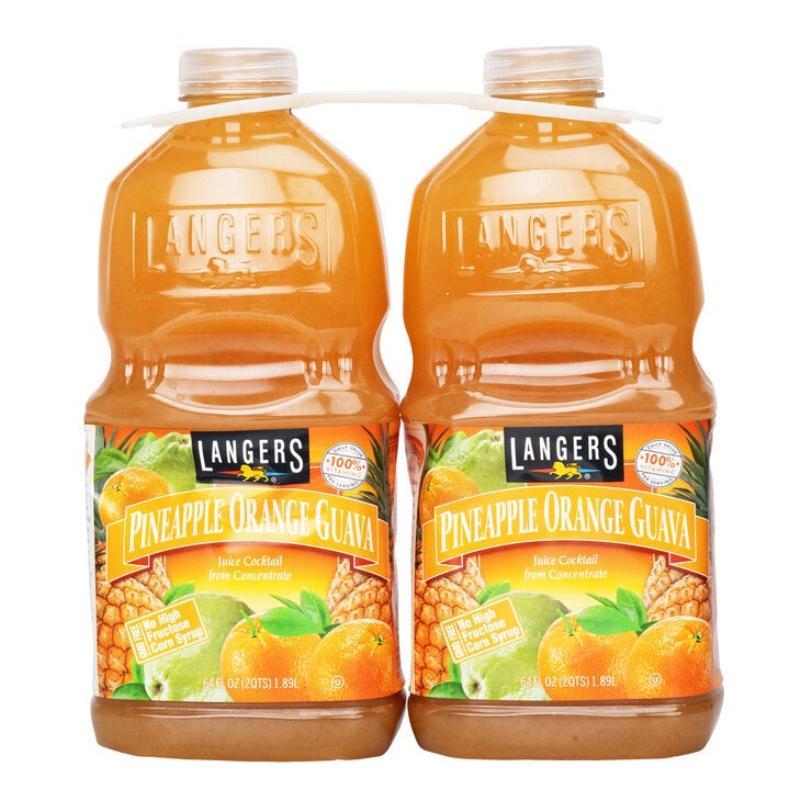 ランガース パイナップルオレンジグァバ飲料 1.89L x 2 ランガース パイナップルオレンジグァバ飲料 1.89L x 2