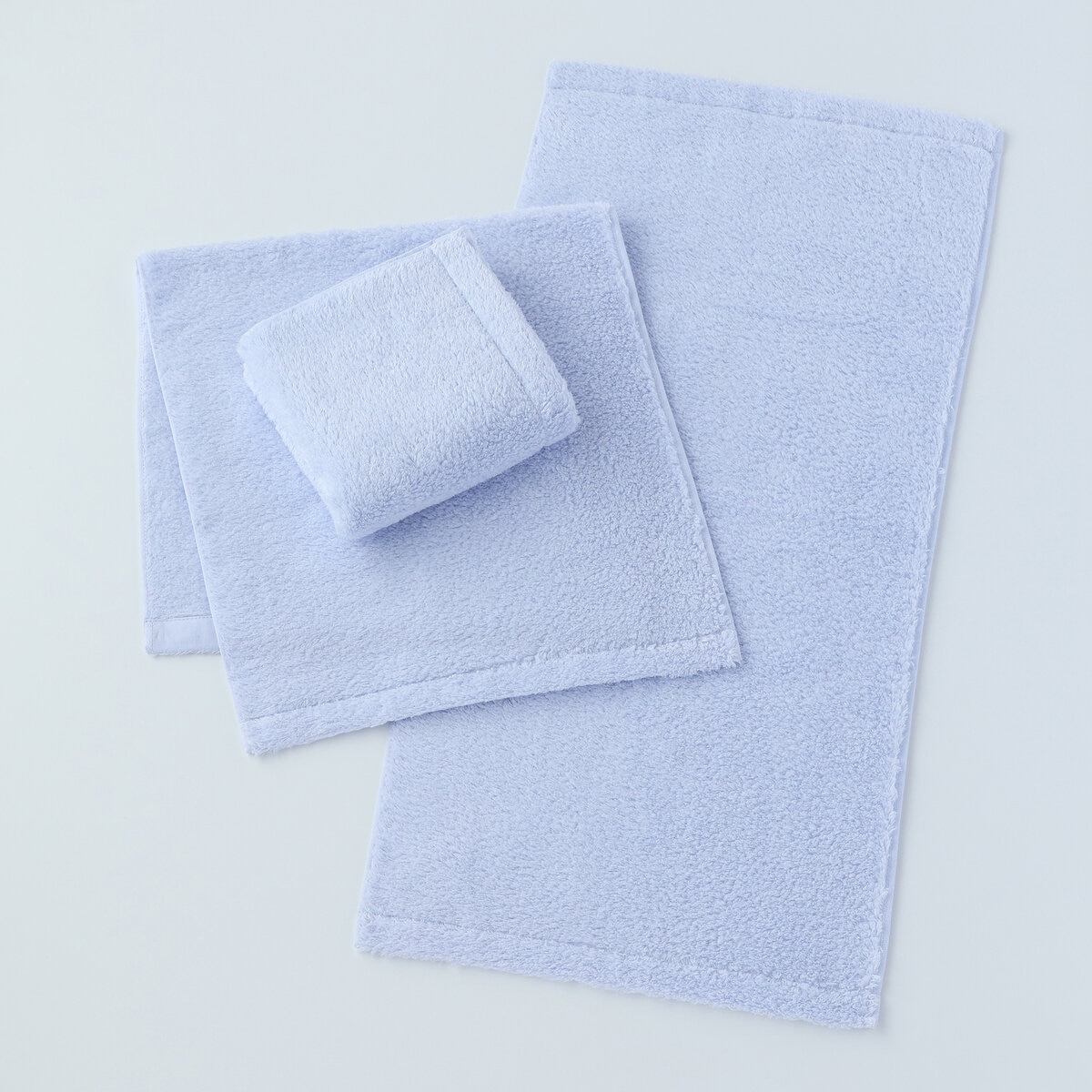 UCHINO UCHINO 贅沢吸水 フェイスタオル 3枚組 38cm x 80cm ブルー