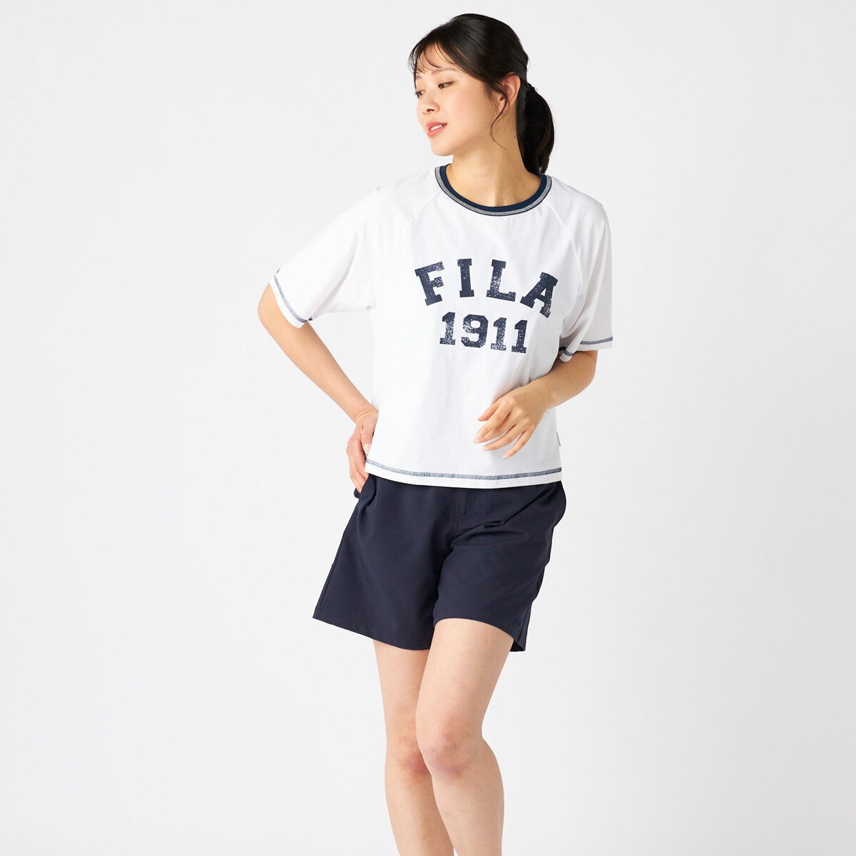 フィラ レディース 水着 4点セット ホワイト 13L