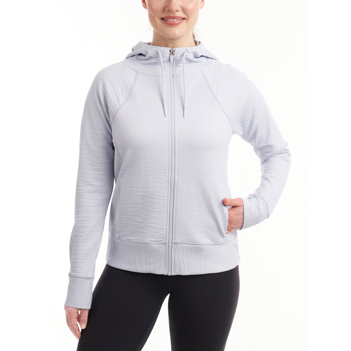 カークランド シグニチャー レディース アクティブ パーカー ブルー ウィロー M