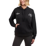 エル レディース ロゴ パーカー ブラック S