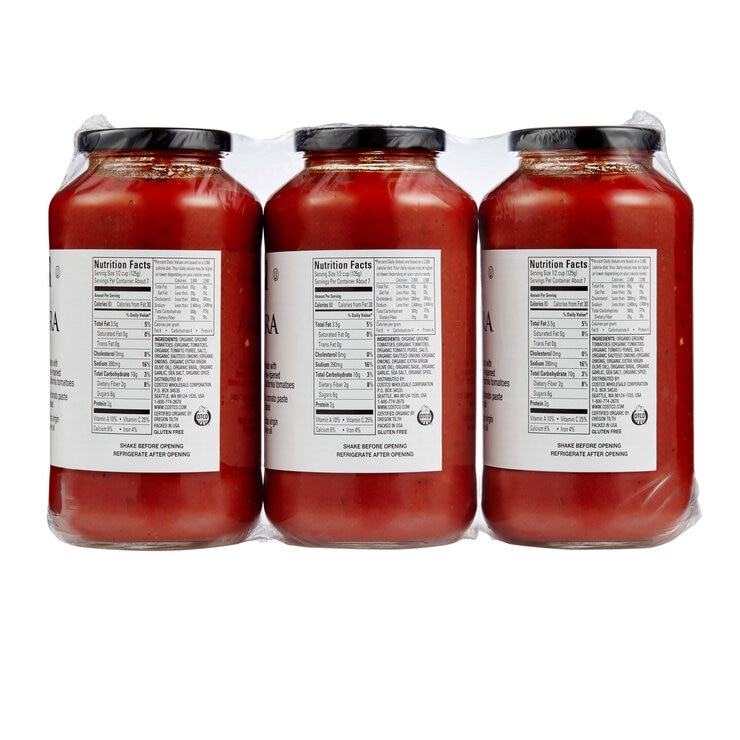 カークランドシグネチャー オーガニックマリナラソース 907g x 3瓶