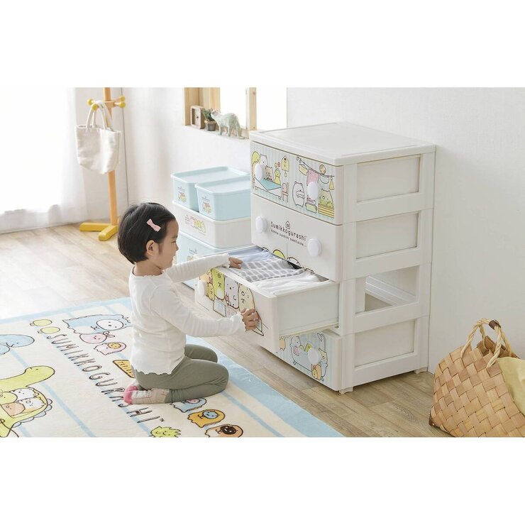 すみっコぐらし センターラグ185×185 ラグ ラ・クッションラグ すみっコぐらし 185cm×185cm 2畳 厚さ3cm