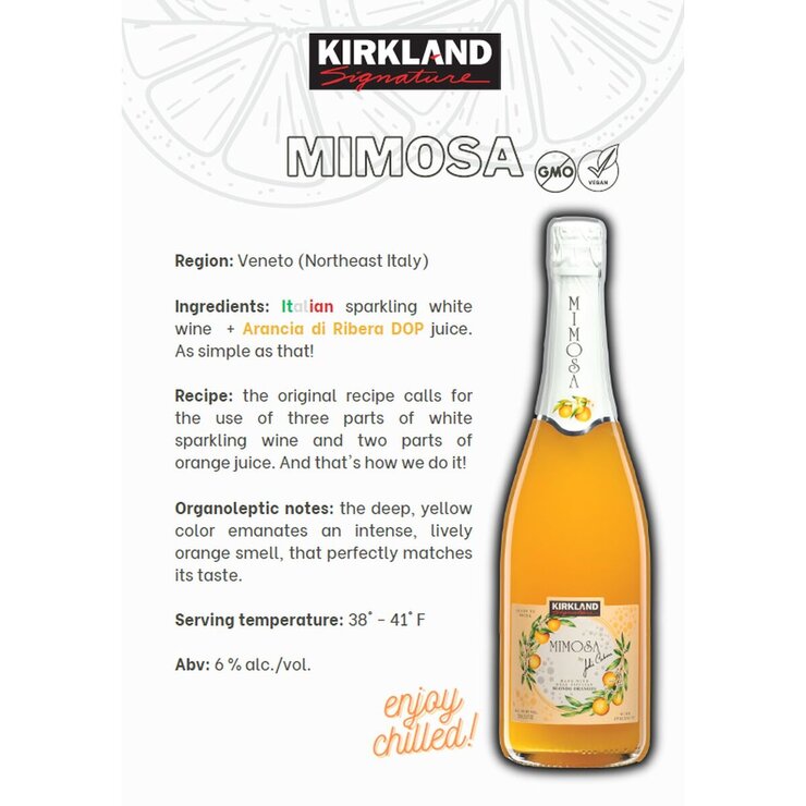 カークランド シグネチャー ミモザ 750ml