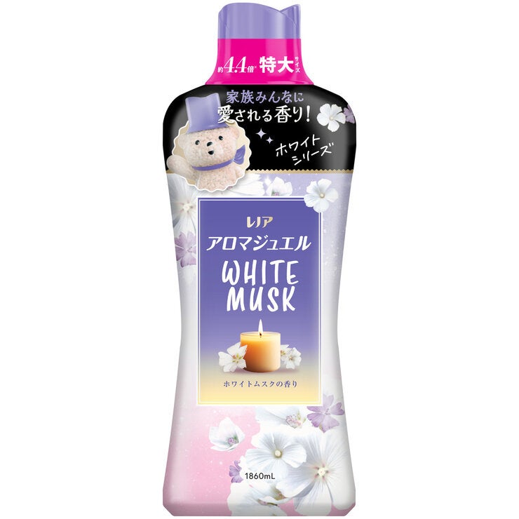レノア アロマジュエル HOTEL お洗濯の香り付けビーズ ホワイトムスクの香り 本体 1860ml