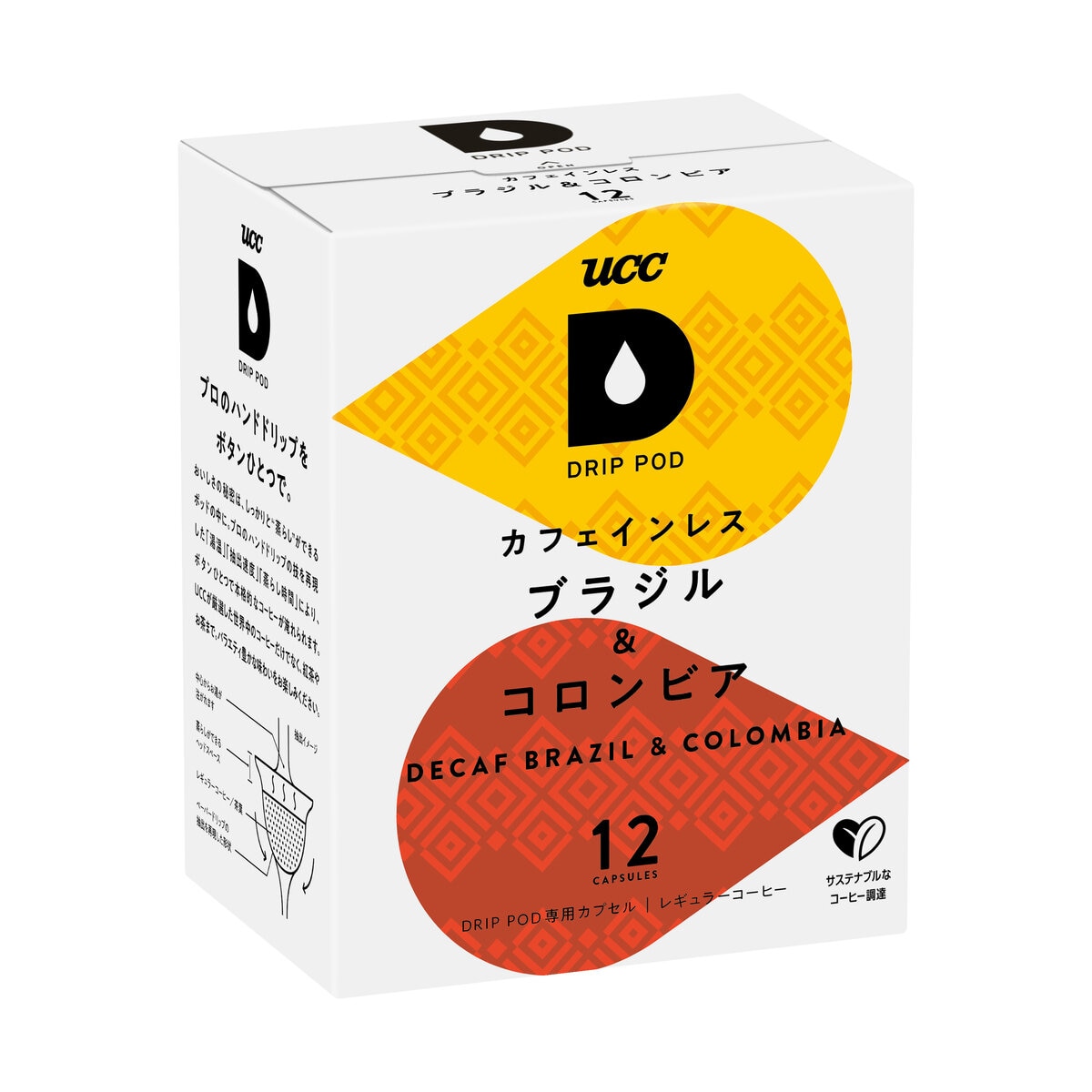 UCC DRIP POD カフェインレスコーヒー 12カプセル入