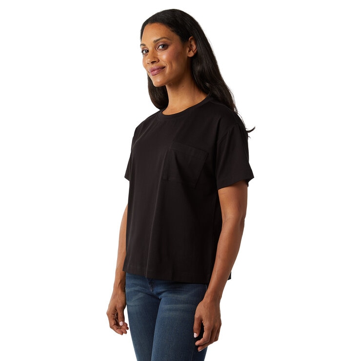 32 DEGREES レディース オーバーサイズ Tシャツ ブラック XL