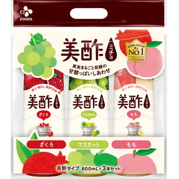美酢 (ミチョ) アソートセット 800ml x 3