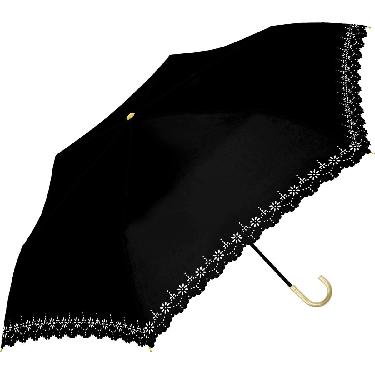 assa 日傘折りたたみ FM50STD ブラック / レースヒートカット FM400