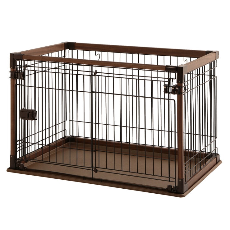 アイリスオーヤマ オープン ウッディーサークル ダークブラウン