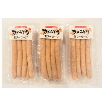 【冷凍】 国産さくらどり生ソーセージ 2.4kg(1.2kgx2パック)