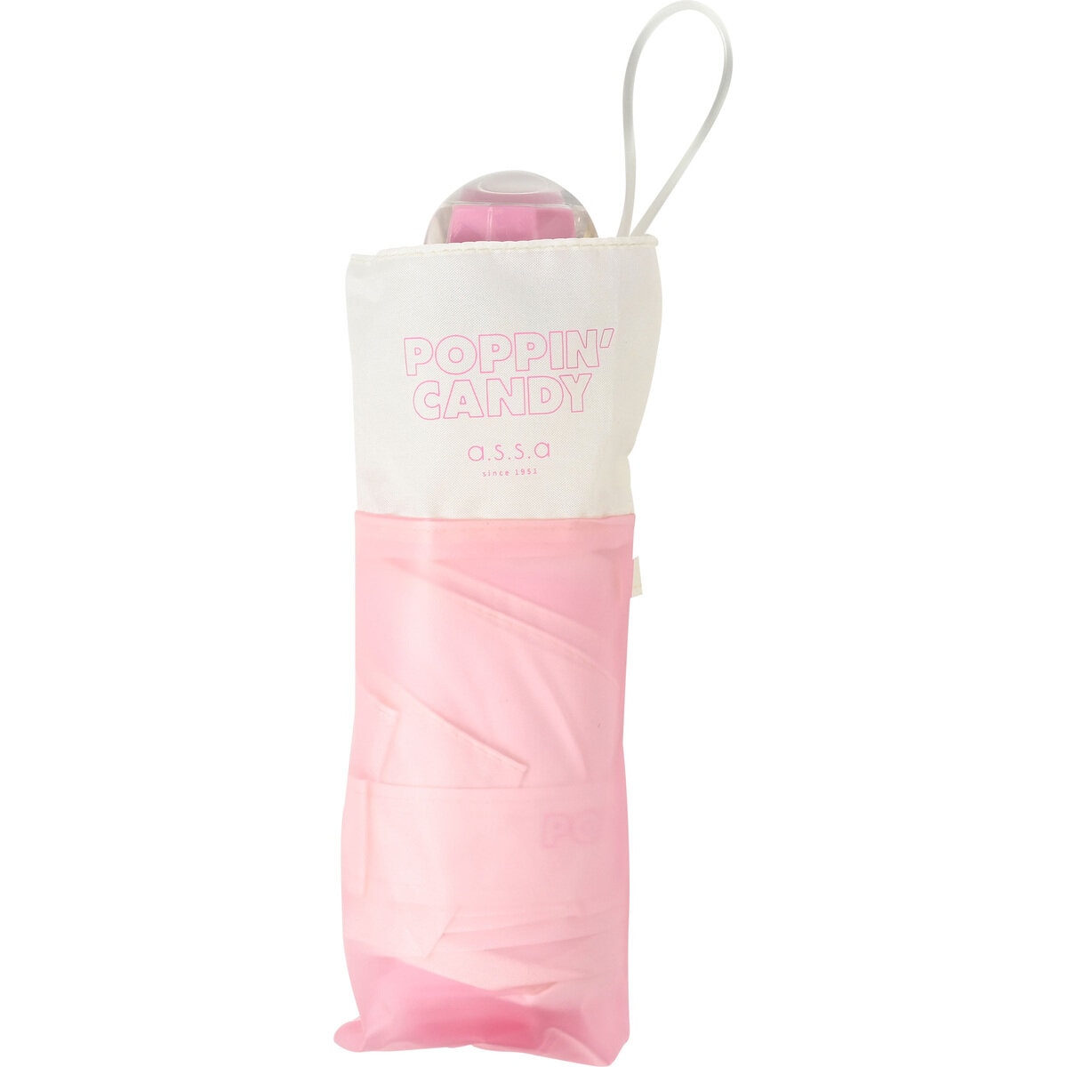 assa 雨傘折りたたみ CAM50 お菓子 透明 ピンク / グラデーションゼリー RMM842 assa 雨傘折りたたみ CAM50 お菓子 透明 ピンク / グラデーションゼリー RMM842