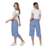 アドベント レディース バミューダ パンツ 2枚組 ライトブルー M