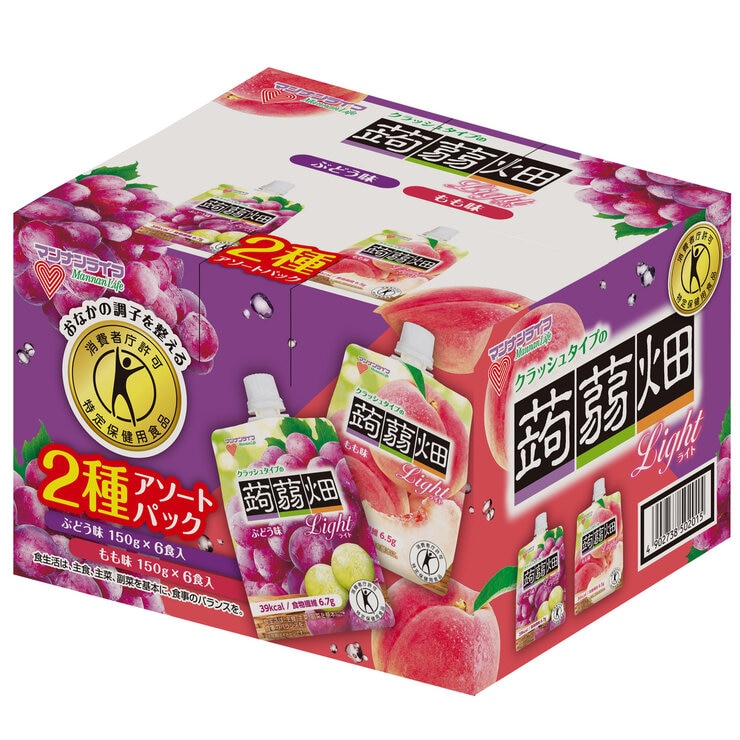 クラッシュタイプの蒟蒻畑ライト パウチアソート 12個入り クラッシュタイプの蒟蒻畑ライト パウチアソート 12個入り
