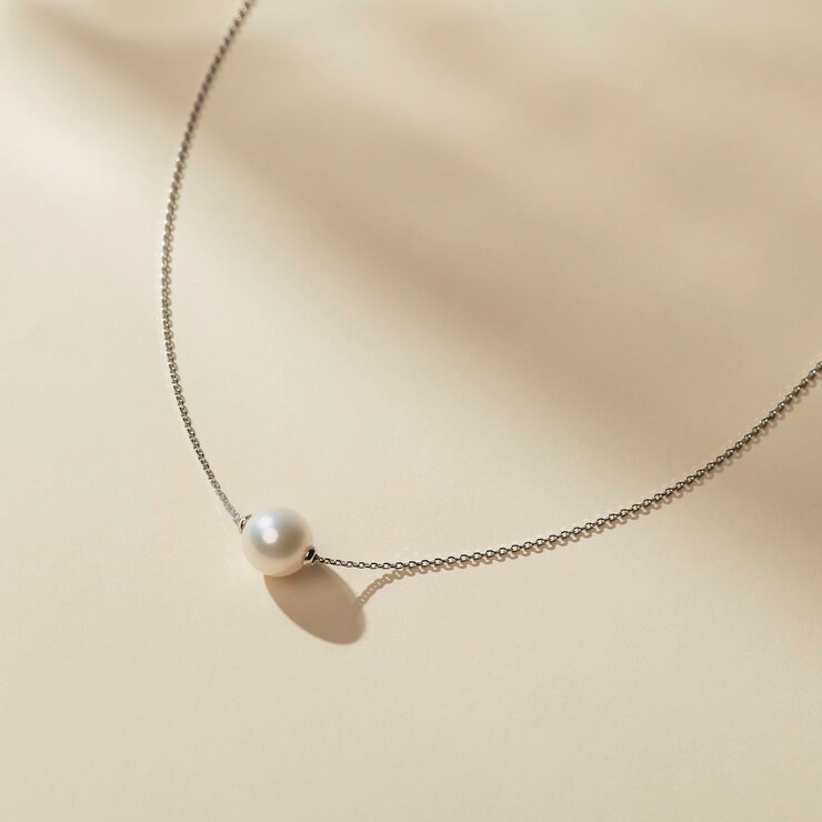 プラチナ アコヤ真珠 7.5mm ネックレス