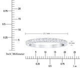 プラチナ 0.25カラット ハーフ ダイヤモンド リング