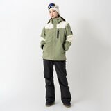 オーシャンパシフィック レディース スノージャケット クリーム / カーキ S