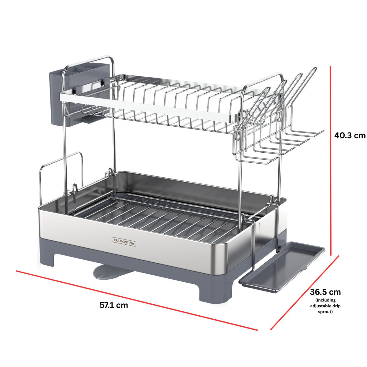 トラモンチーナTRAMONTINA ステンレススチール 食器ラック 415623012417566.jpg