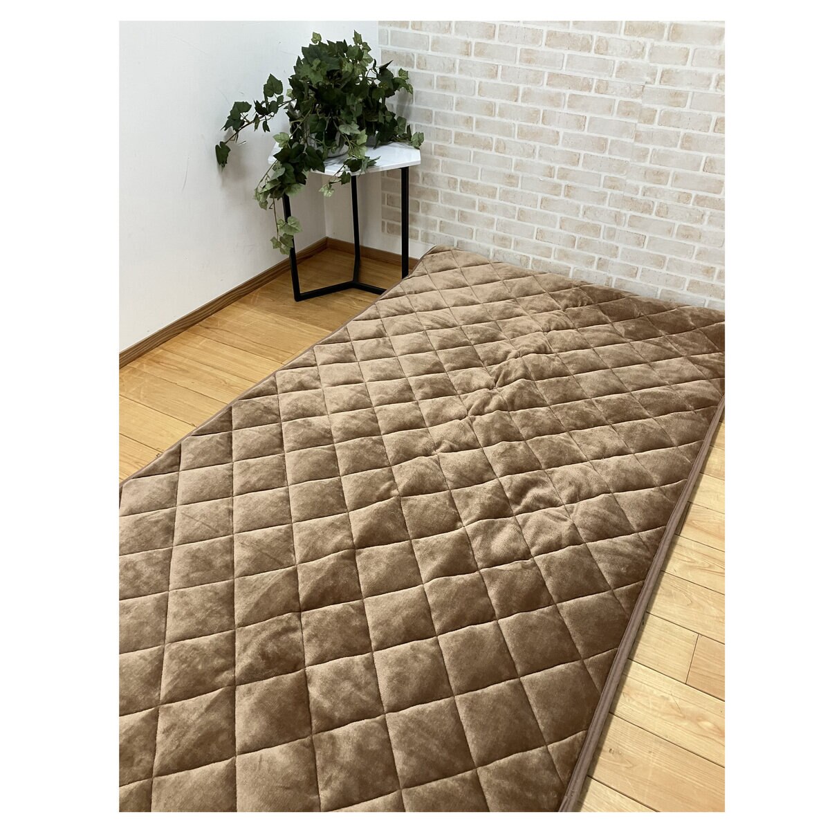 昭和西川 6層あったか敷パッド シングル ブラウン