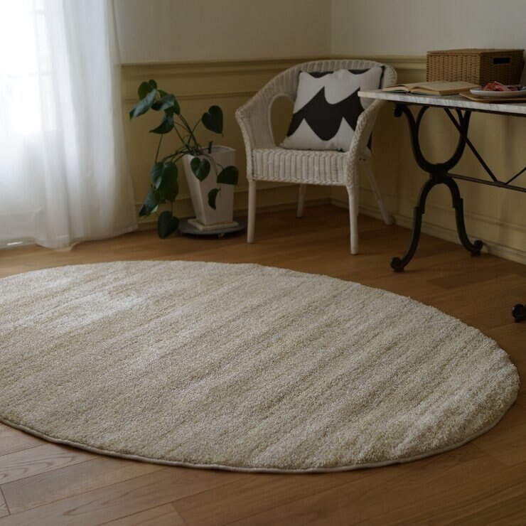 スミノエ 防炎・防音ラグ リュストル 楕円 140cm x 200cm スミノエ 防炎・防音ラグ リュストル 楕円 140cm x 200cm