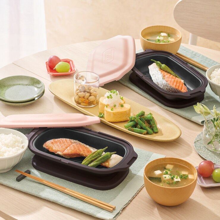 トフィー 電子レンジ用グリルディッシュ 2個セット シェルピンク