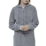 コーズコンバイン レディース コーデュロイパーカー グレー L