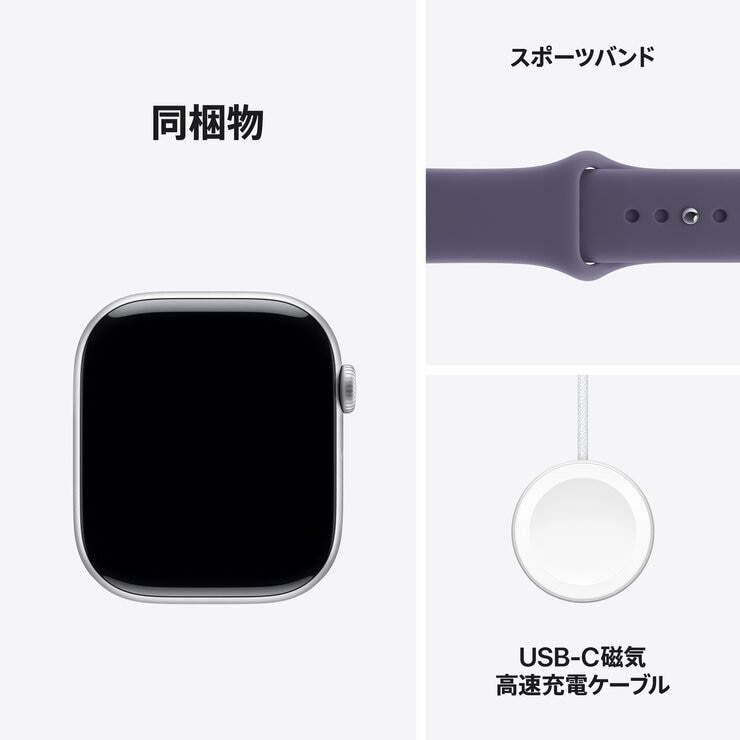 Apple Watch S11 Cellular 46mmシルバーアルミニウムケース