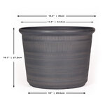 Trendspot Forum 樹脂製プランター 12寸 3個セット エンバー