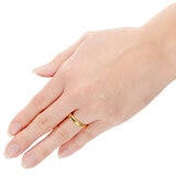 18K イエローゴールド マリッジリング エテルニテ 3mm 幅 日本サイズ : 10号 刻印あり