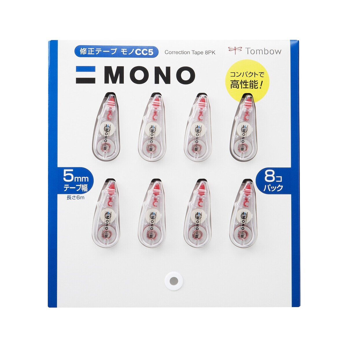 トンボ鉛筆 修正テープ MONO CC5 5mm x 6m 8個セット