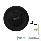 Edison Smart（エジソンスマート）温度湿度センサー付き サイレンアラーム ブラックDSA-A03THBK