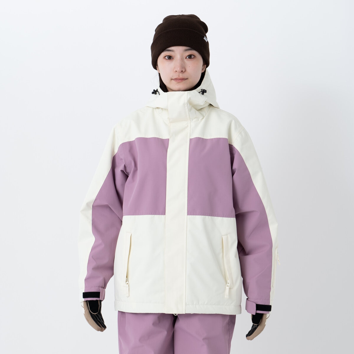 オーシャンパシフィック レディース スノージャケット ホワイト / ピンク M オーシャンパシフィック レディース スノージャケット ホワイト / ピンク M