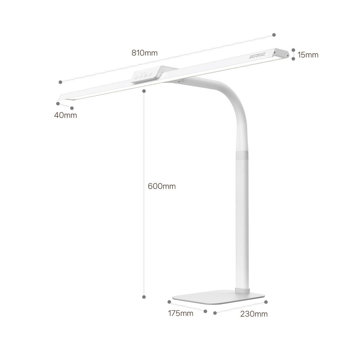 PC周辺機器BROADWING LSP-8700AW LEDデスクライト 80cm 大型