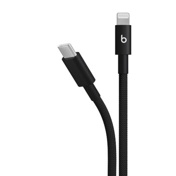 Beats USB-C - Lightning 編み込み式充電ケーブル (1.5m) ボルトブラック