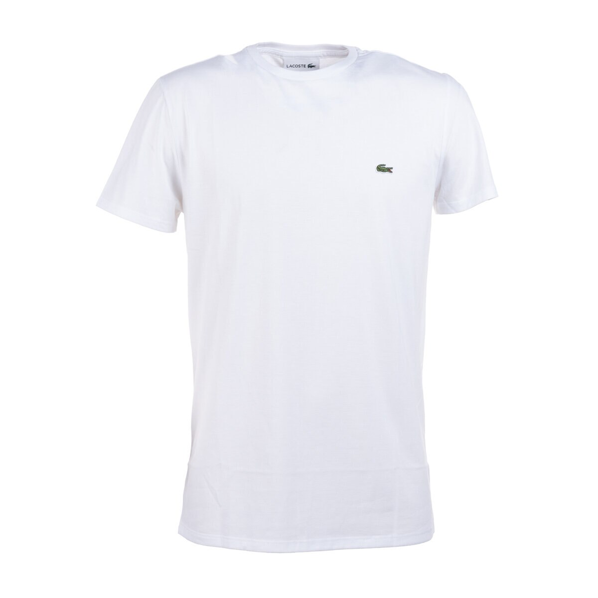 ラコステ メンズ クルーネック 半袖Tシャツ ピマコットン ホワイト 6(XL)