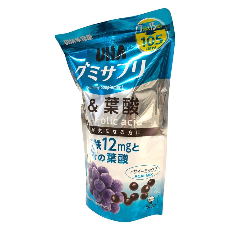 UHA グミサプリ 鉄 + 葉酸 210 粒 UHA グミサプリ 鉄 + 葉酸 210 粒