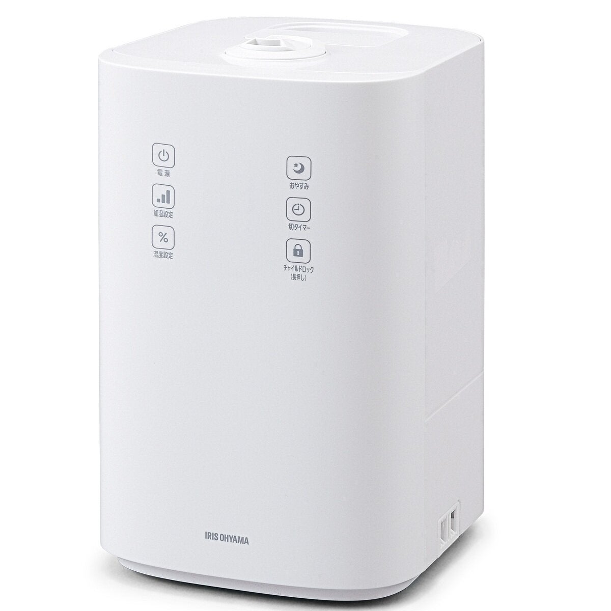 アイリスオーヤマ 上から給水ハイブリッド加湿器 UHK-500W ホワイト