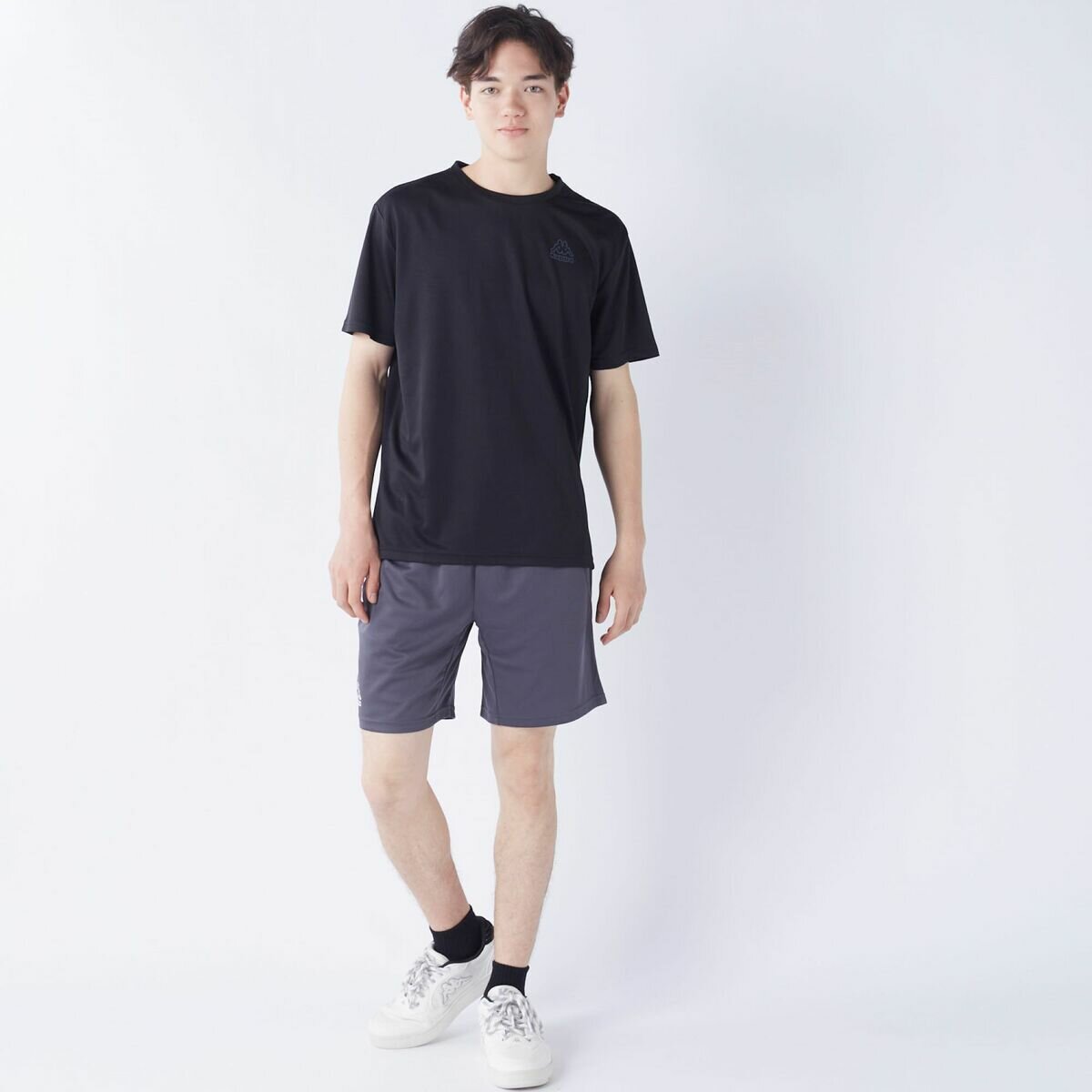 カッパ メンズ 半袖Tシャツ / ブラック / LL