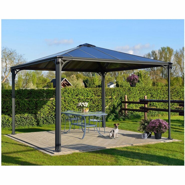 パルラム カノピア パレルモ 3600 12x12フィート (360cm x 360cm) グレー