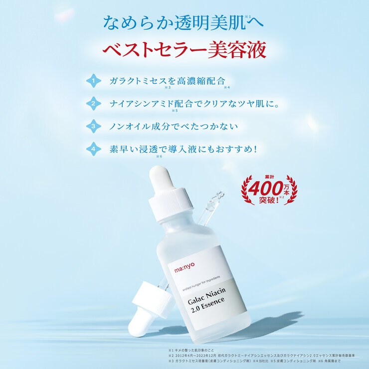manyo ガラクナイアシン2.0エッセンス 50ml x 2+ 12ml manyo ガラクナイアシン2.0エッセンス 50ml x 2+ 12ml