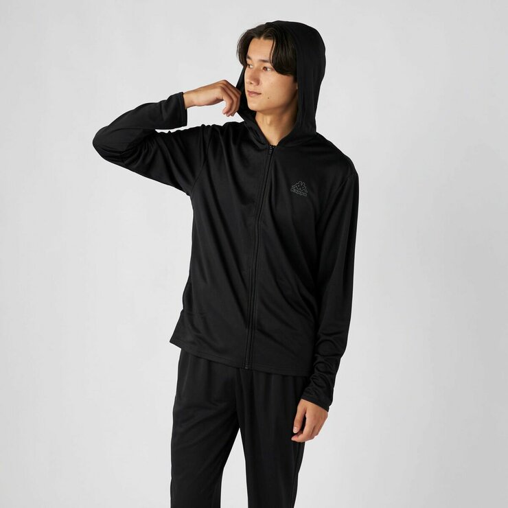 カッパ メンズ アクティブ パーカー / ブラック / LL