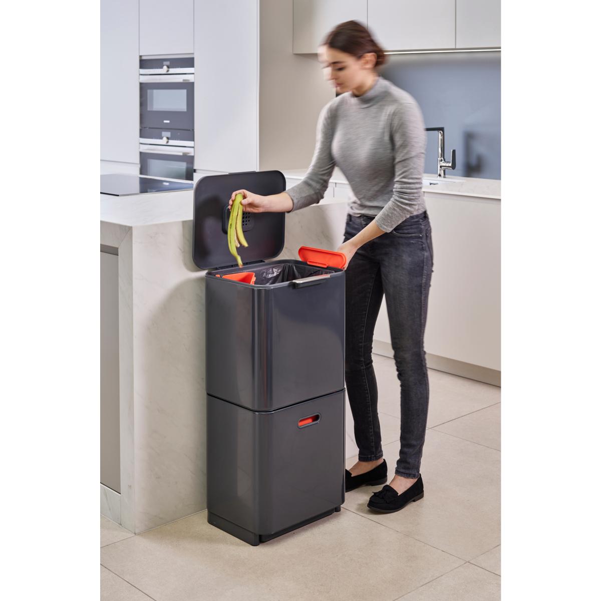 ジョセフジョセフ トーテムマックス 分別ごみ箱 60L グラファイト 30062