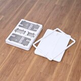 YAMAZEN コンテナフルオープンボックスM 3個組 ホワイト