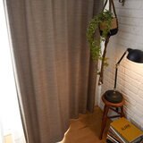 Design Life ドレープ カーテン 100 x 135 cm モクターンブラウン