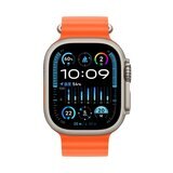 Apple Watch Ultra 2（GPS + Cellularモデル）- 49mmチタニウムケースとオレンジオーシャンバンド