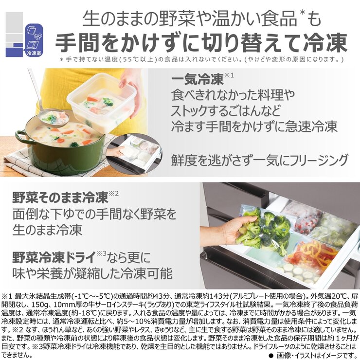 東芝 601L 冷蔵庫 GR-W600FK